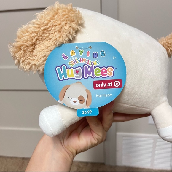 Squishmallow Laying Hugmee Harrison the Puppy Dog 8" NWT ***MINOR FLAW - Picture 4 of 11